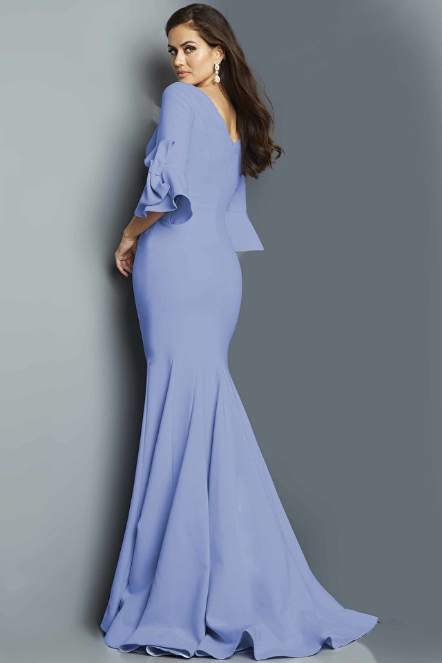 Jovani 09776 Long Sleeve Mermaid Evening Dress - Special Occasion/Curves