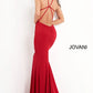 Jovani 00512 Fitted V-Neckline Spaghetti Straps Gown - Special Occasion