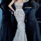 Jovani 02798 Embellished Feather Mermaid Dress - Special Occasion/Curves