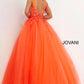 Jovani 02840 Floral Appliques Ballgown - Special Occasion/Curves