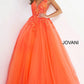 Jovani 02840 Floral Appliques Ballgown - Special Occasion/Curves