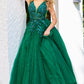 Jovani 02840 Floral Appliques Ballgown - Special Occasion/Curves