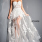 Jovani 02845 Strapless Sweetheart Illusion A-Line Dress - Special Occasion