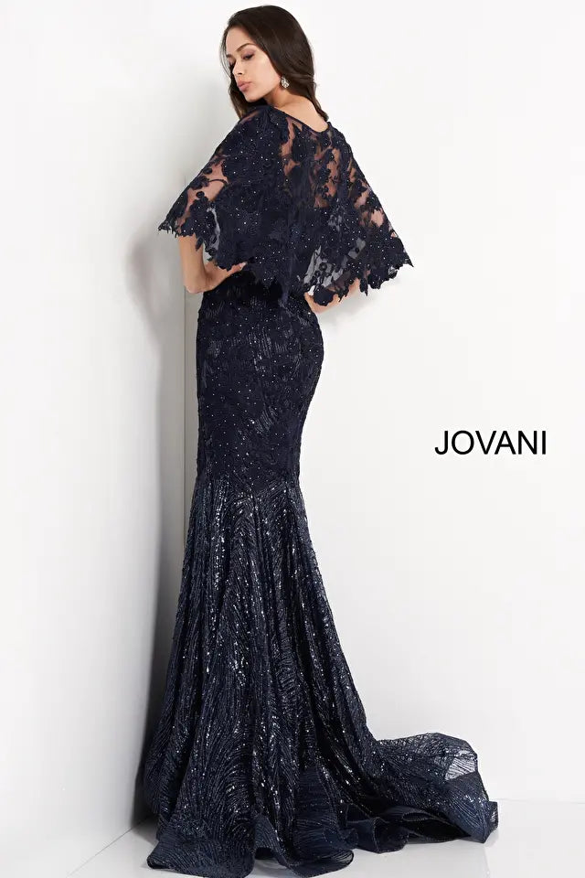 Jovani 03158 Floral Appliques Sweetheart Neckline Dress - Special Occasion/Curves