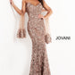 Jovani 05054 Sequin Embellished Strapless Gown - Special Occasion/Curves