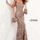 Jovani 05054 Sequin Embellished Strapless Gown - Special Occasion/Curves