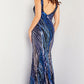 Jovani 05103 Embellished Plunging Neckline Prom Dress - Special Occasion/Curves