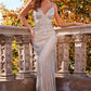 Jovani 05752 Spaghetti Strap V-Neckline Gown - Special Occasion/Curves