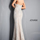 Jovani 05752 Spaghetti Strap V-Neckline Gown - Special Occasion/Curves