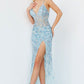 Jovani 05872 Beaded Sheath Leg Slit Prom Dress - Special Occasion