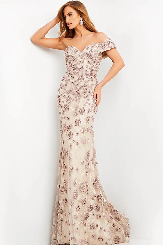 Jovani 06169 Embroidery Sweetheart Neckline Dress - Special Occasion/Curves