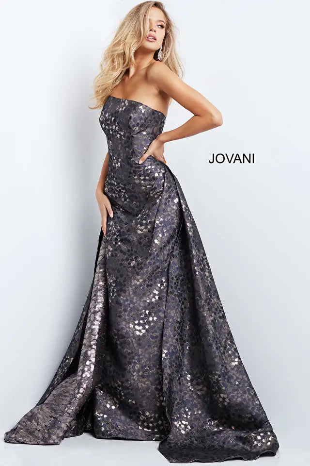 Jovani 06255 Straight Neckline Trumpet Dress - Special Occasion/Curves