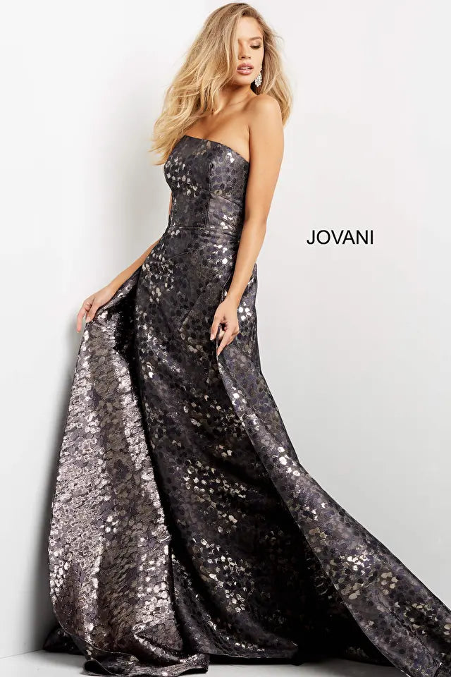 Jovani 06255 Straight Neckline Trumpet Dress - Special Occasion/Curves