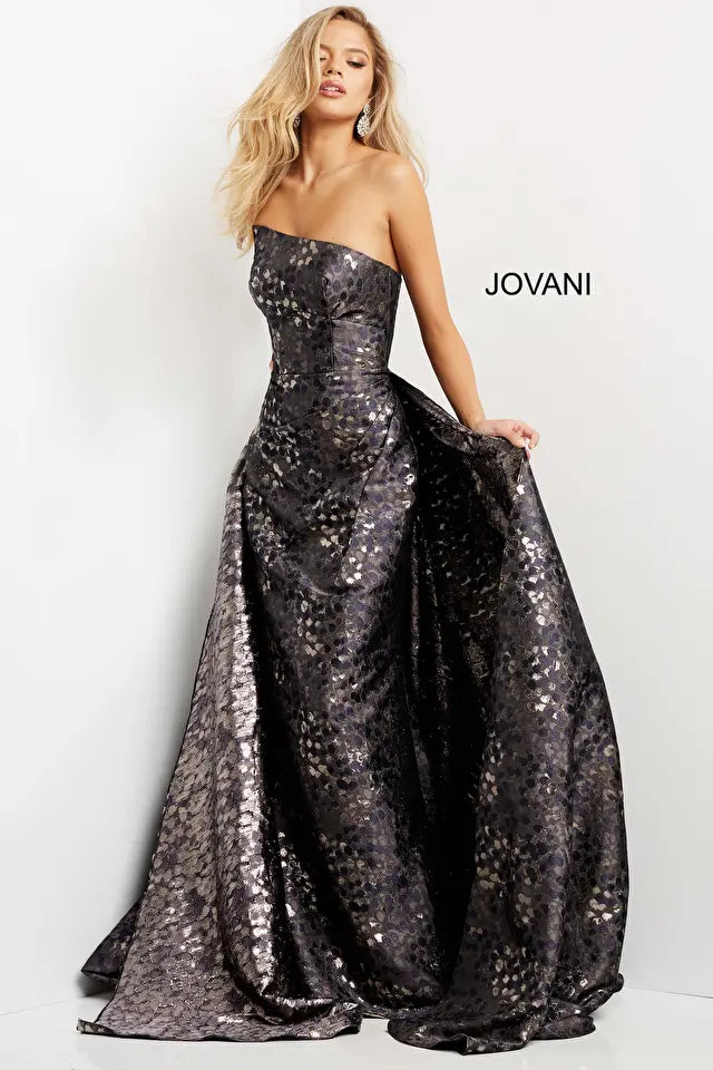 Jovani 06255 Straight Neckline Trumpet Dress - Special Occasion/Curves