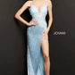 Jovani 06426 Floral Appliques Sequin High Slit Dress - Special Occasion/Curves