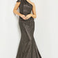 Jovani 06751 Metallic Ruched One Shoulder Evening Dress - Special Occasion/Curves