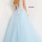 Jovani 06808 Deep V-Neck Floral Prom Ballgown - Special Occasion/Curves