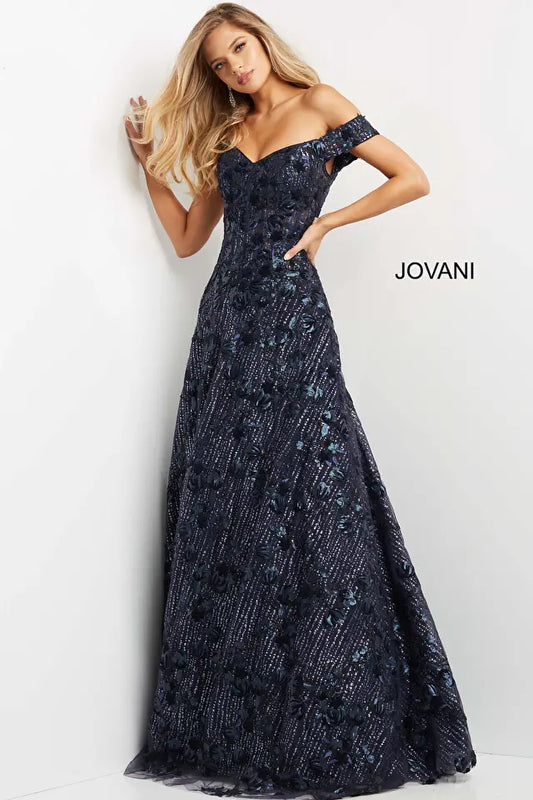 Jovani 07162 Embellished Sweetheart Neck A-Line Dress - Special Occasion/Curves