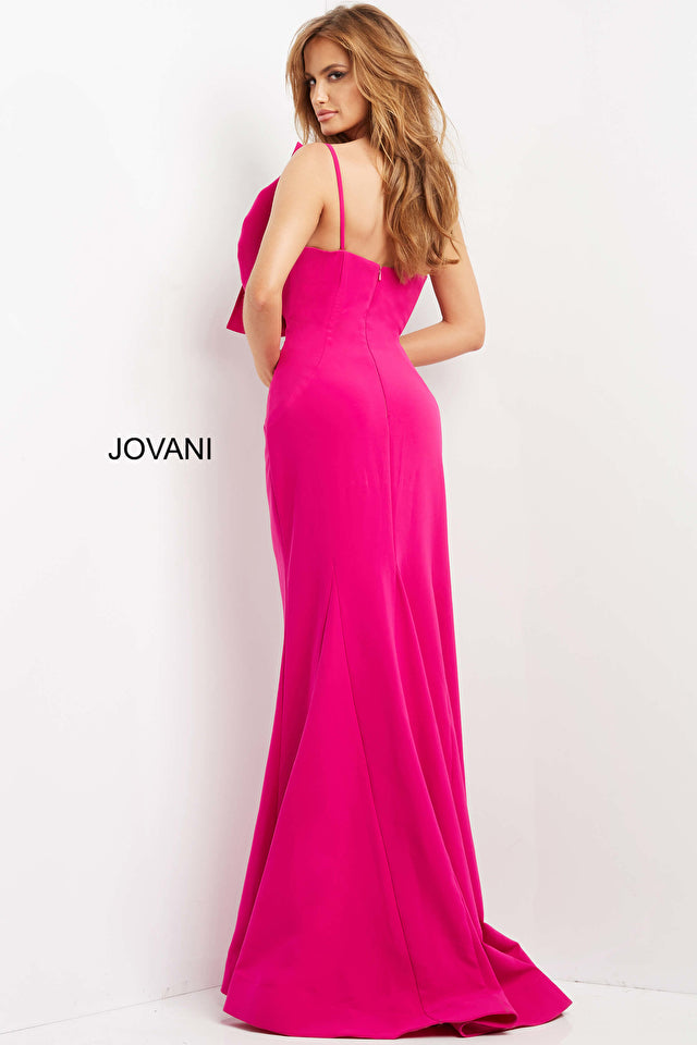 Jovani 07306 One Shoulder Form Fitting Evening Dress -Special Occasion/Curves