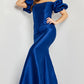 Jovani 08361 Off the Shoulder Ruched Mermaid Formal Gown - Special Occasion/Curves