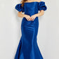 Jovani 08361 Off the Shoulder Ruched Mermaid Formal Gown - Special Occasion/Curves