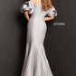 Jovani 08361 Off the Shoulder Ruched Mermaid Formal Gown - Special Occasion/Curves