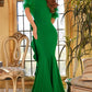 Jovani 09154 Off The Shoulder Feather Sleeve Long Gown - Special Occasion/Curves