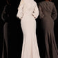 Jovani 09470 Long Sleeve Ruched Formal Gown - Special Occasion