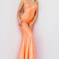 Jovani 220110 Embellished V-Neckline Mermaid Gown - Special Occasion/Curves