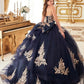 Glitter Strapless Sweetheart Neckline Quinceanera Ball Gown By Ladivine 15715