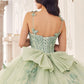 3D Butterfly Applique Sleeveless Quinceanera Gown by Cinderella Divine 15718