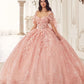 Floral Strapless Sweetheart Neckline Gown by Cinderella Divine 15719 - Quinceanera