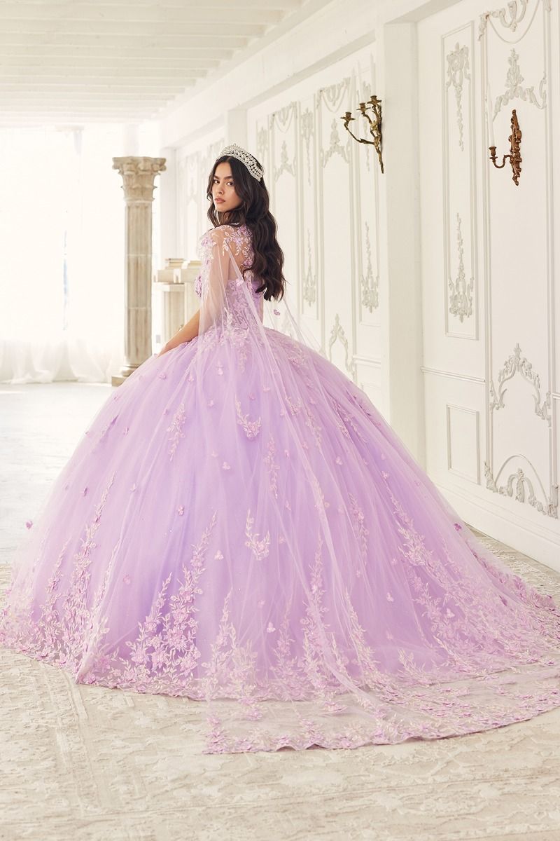 Strapless with Removable Caplet Gown by Cinderella Divine 15723 - Quinceanera