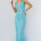 Jovani 22712 V-Neckline Beaded Sheath Dress - Special Occasion