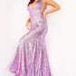 Jovani 23079 Fitted V-Neckline Sequin Gown - Special Occasions/Curves