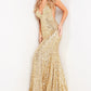 Jovani 23079 Fitted V-Neckline Sequin Gown - Special Occasions/Curves