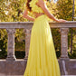 Jovani 23322 Pleated Maxi A-Line Chiffon Dress - Special Occasion