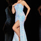 Jovani 23387 Embellished Strapless High Slit Gown - Special Occasion/Curves