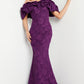 Jovani 23847 Floral Off The Shoulder Brocade Fitted Gown - Special Occasion/Curves