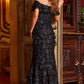 Jovani 23890 Off The Shoulder Sheath Evening Dress - Special Occasion/Curves