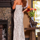 Jovani 25690 Embellished Feather One Shoulder Dress - Special Occasion/Curves