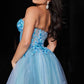 Jovani 26094 Fit and Flare Strapless Short Dress