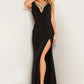 Jovani 26120 Embellished High Slit Sheath Dress - Special Occasion