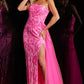 Jovani 26134 Sequin Embellished Strapless Dress - Special Occasion/Curves