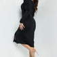 Jovani 3570 Off the Shoulder Long Sleeve Fitted Short Dress