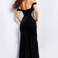 Jovani 36733 Off The Shoulder Velvet Dress - Special Occasion