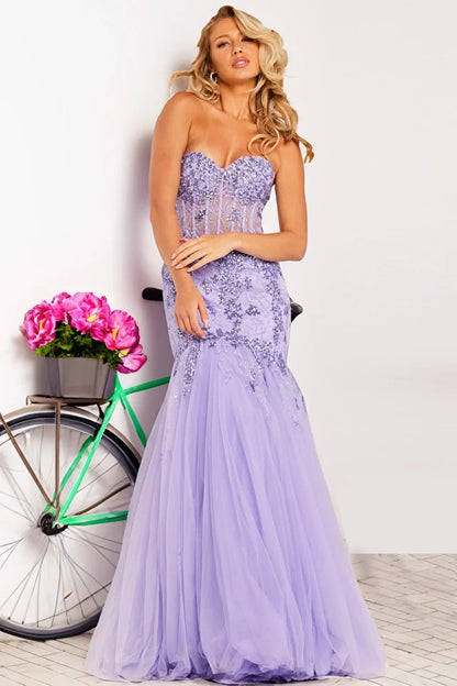 Jovani 37249 Sweetheart Neckline Mermaid Dress - Special Occasion/Curves