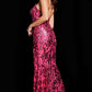 Jovani 37271 Beaded Fitted Sequins Dress - Special Occasions