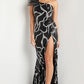 Jovani 38377 Sequin One Shoulder Leg Slit Dress - Special Occasion/Curves