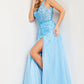 Jovani 38430 Embellished A-Line Plunging Neck Gown - Special Occasion